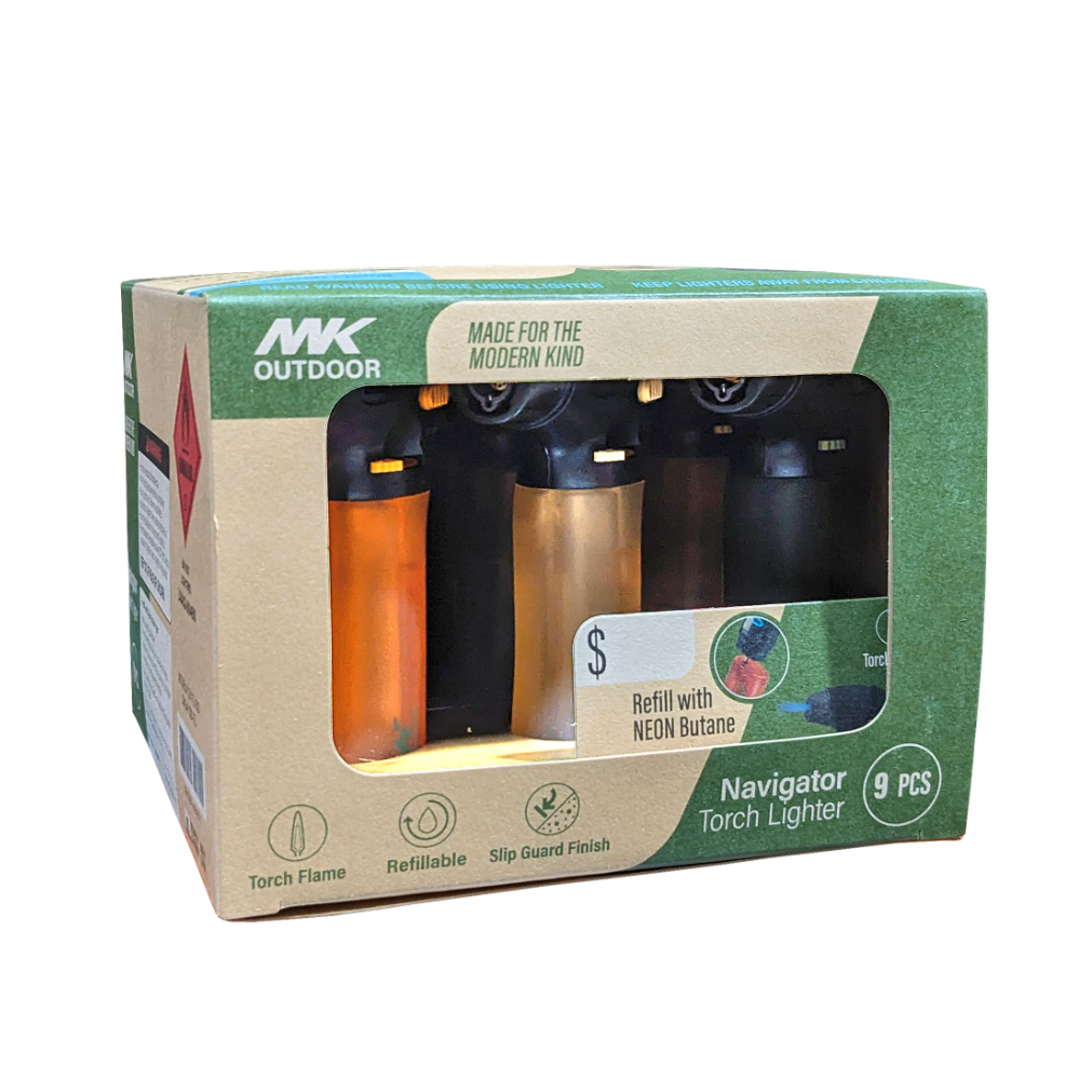 MK Outdoor Navigator Torch Lighter X2 - 9 Pack