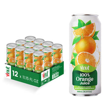 Vinut 100% Orange Juice – Pack of 12 Cans (11.15 fl oz)