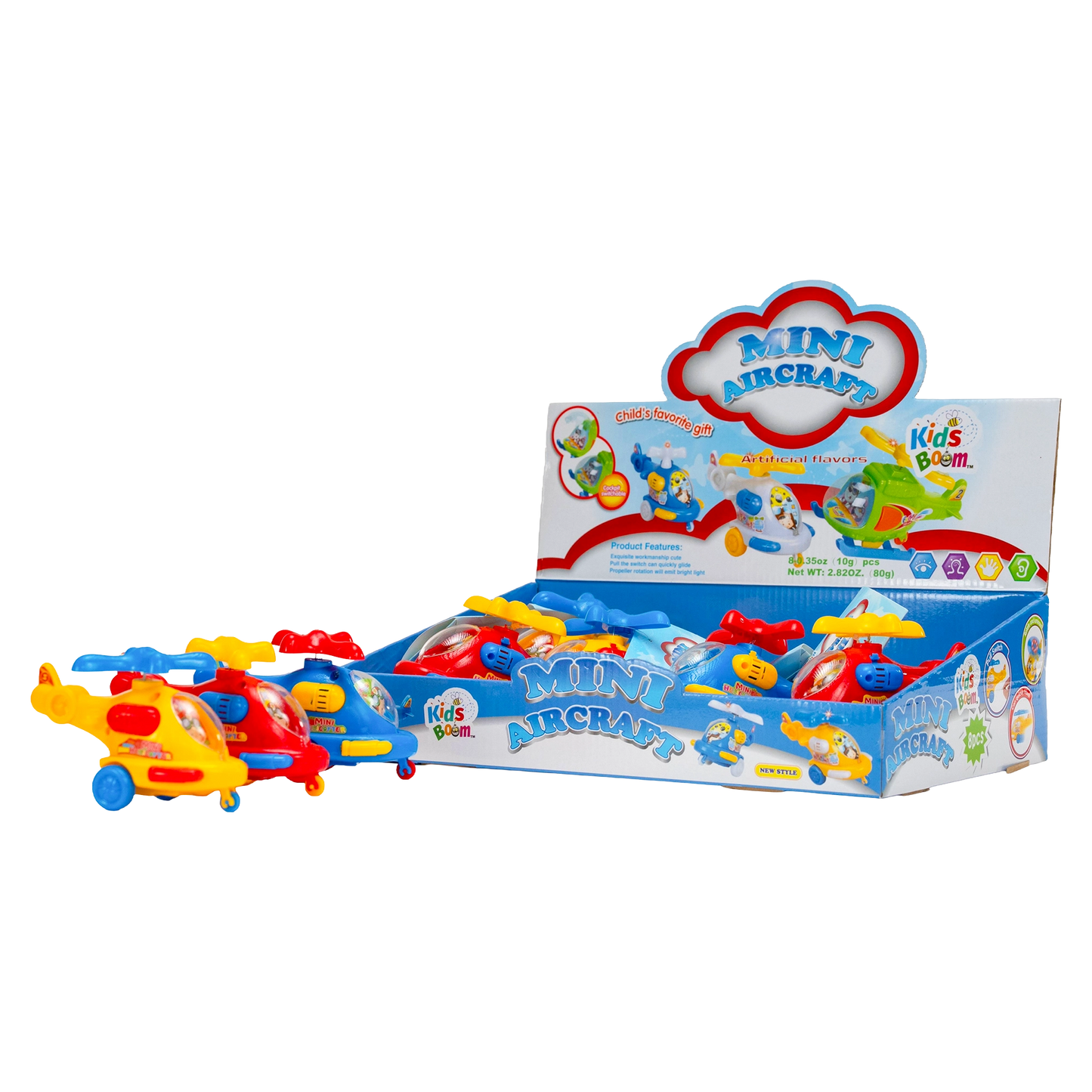 KidsBoom™  Mini Aircraft - 8pcs (10g Each) | Fly High Fun
