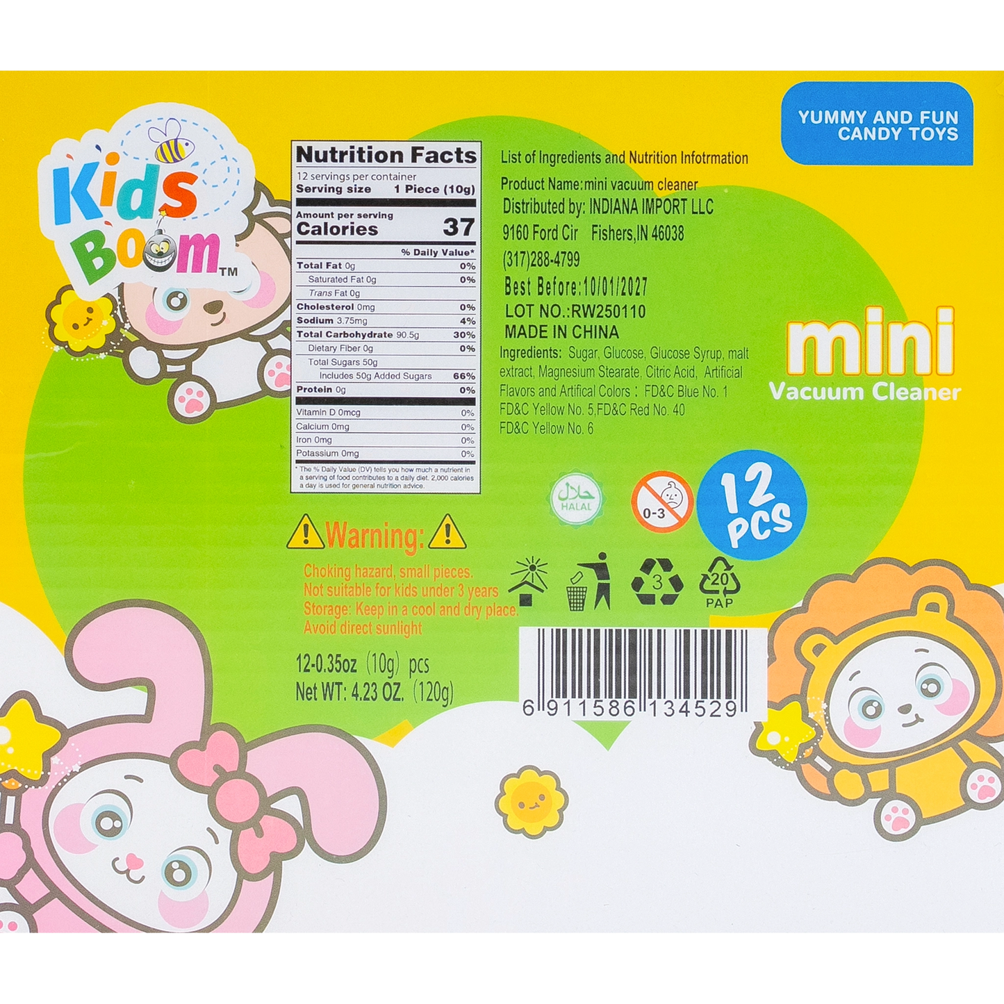 KidsBoom™Mini Vacuum Cleaner - 12PCS ( 10g Each) | Sweep, Play, Smile
