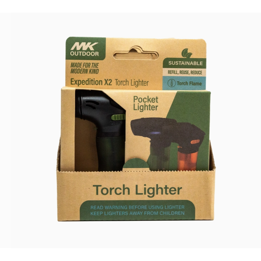 MK Outdoor Expedition X2 Torch Lighter - 2-Pack Display