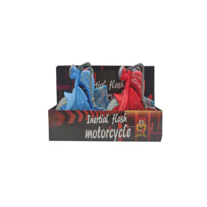 Inertial Flash Motorcycle with Built-in Lights, High-Quality Design
