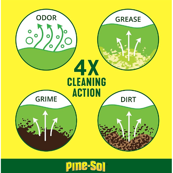 Pine-Sol Multi-Surface Cleaner – Lemon Fresh, 144 oz (Pack of 6)