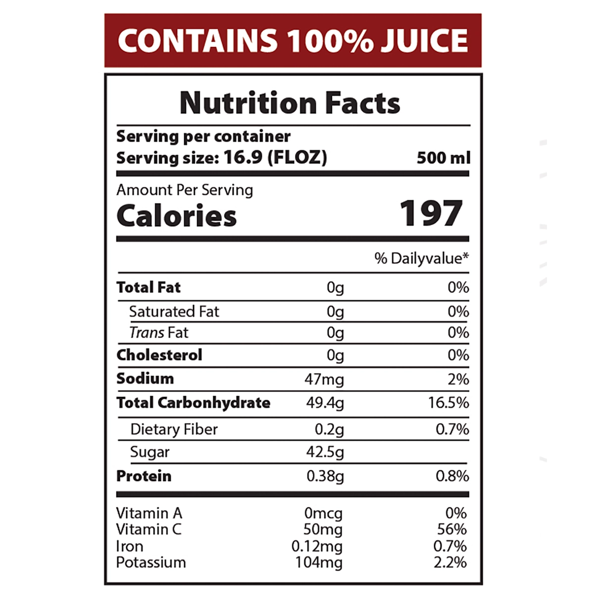 AZRA Pomegranate Juice 12 Pack – 100% Tropical Juice – 500ml Cans – Imported from Vietnam