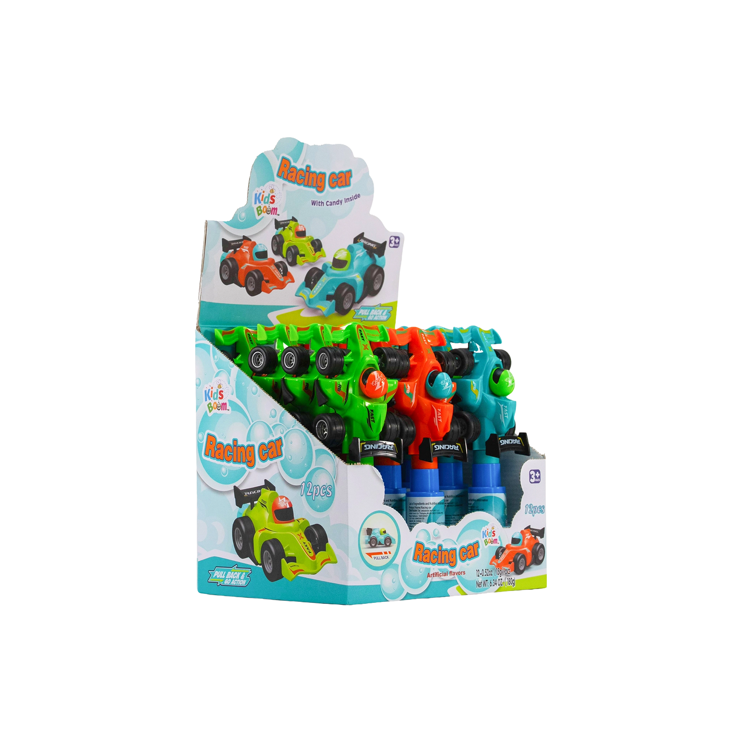 KidsBoom™ Racing Car With Candy - 12PCS (15g Each) | Race & Taste