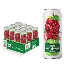 Vinut 100% Red Grape Juice – Pack of 12 Cans (11.15 fl oz)