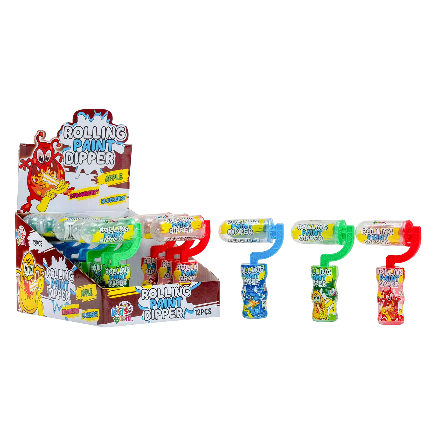 KidsBoom™ Rolling Paint Dipper - 12PCS ( 18g Each) | Dip & Roll