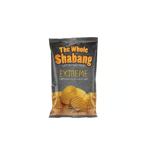 The Whole Shabang Extreme Potato Chips by Moon Lodge - Pack of 72, 1.5oz Bags