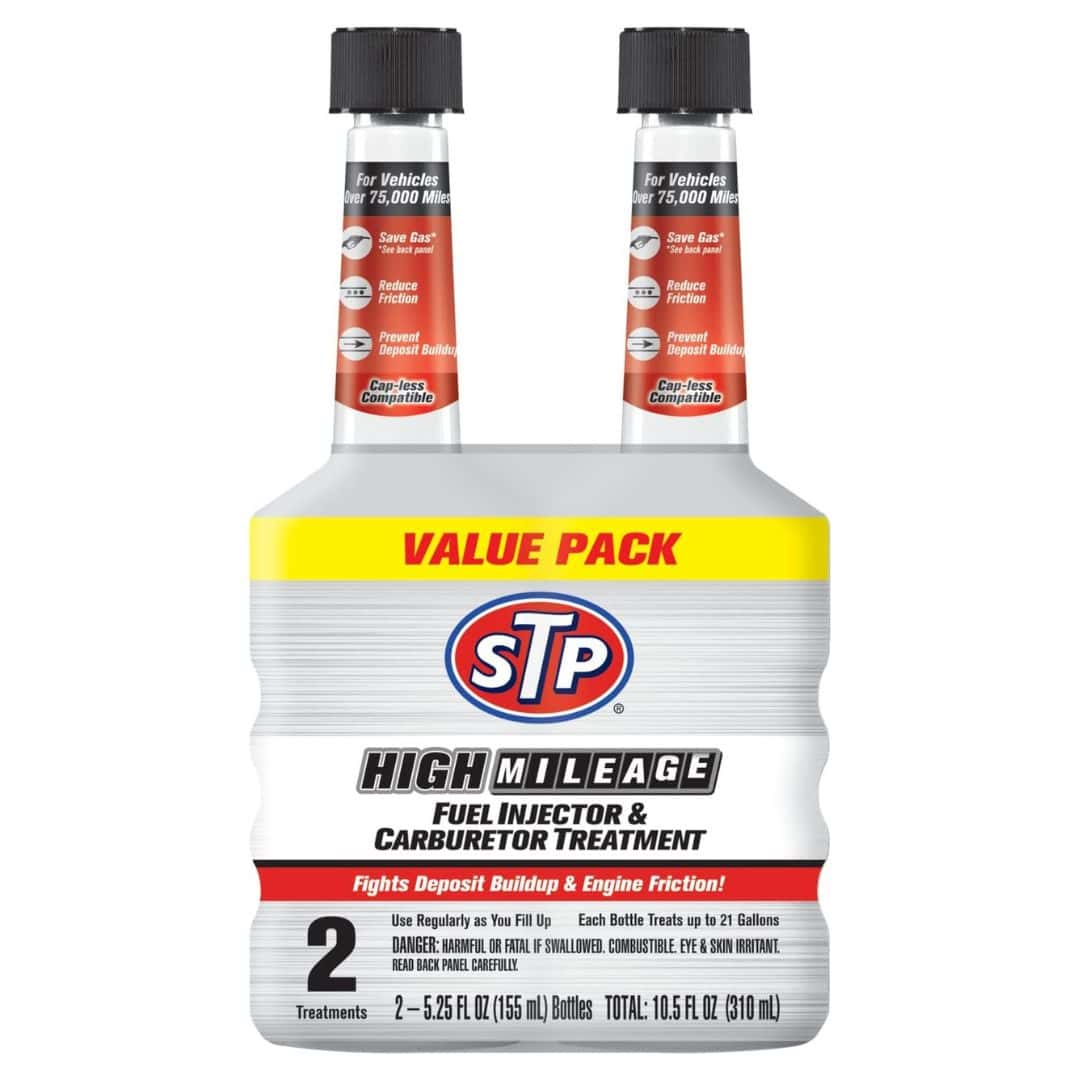 2 pack STP High Mileage Fuel Injector Cleaner and Carburetor Cleaner