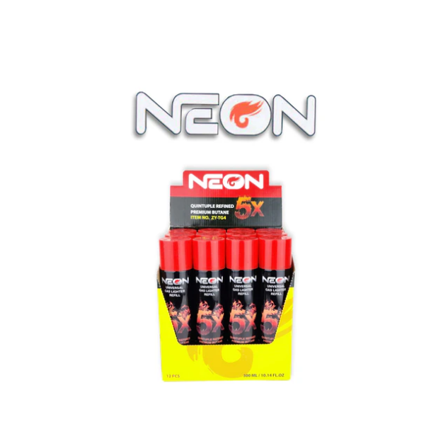 Neon 5x Ultra Refined Butane Fuel - 12 Pack, 300ml Cans