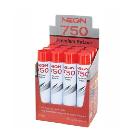 Neon 750 Premium Butane - 9 Pack, 750ml Each