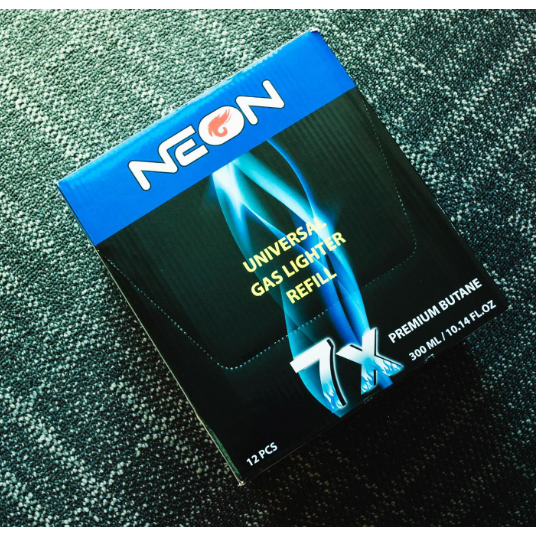 Neon 7x Premium Butane - 12 Pack, 300ml Each