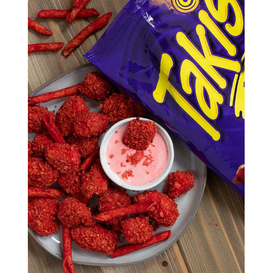 Takis Fuego Hot Chili Pepper & Lime Tortilla Chips - Case of 20 Bags, 3.25oz Each