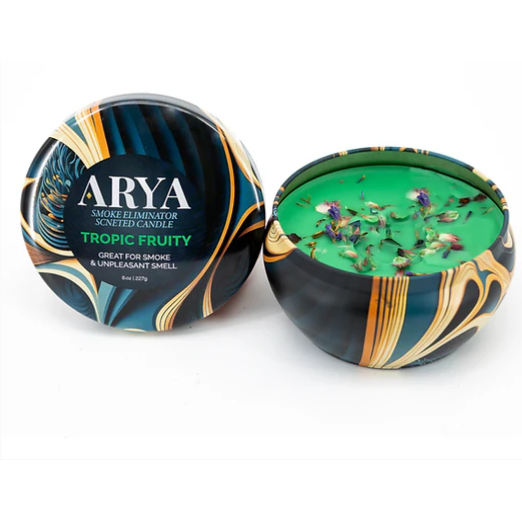 Arya Smoke Eliminator Scented Candles - Variety Pack, 8oz Tins