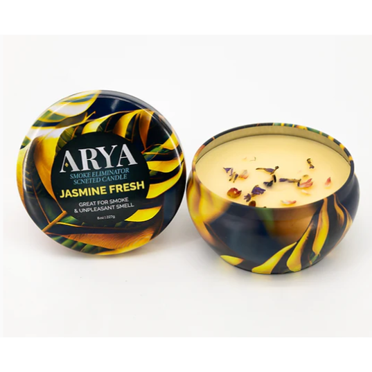 Arya Smoke Eliminator Scented Candles - Variety Pack, 8oz Tins