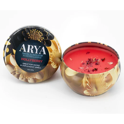 Arya Smoke Eliminator Scented Candles - Variety Pack, 8oz Tins