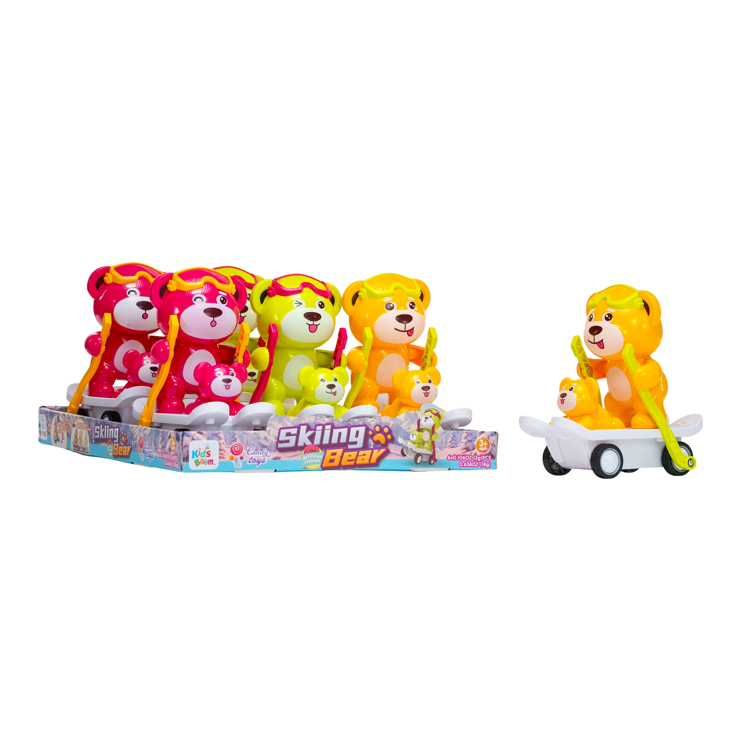 KidsBoom™ Skiing Bear - 6PCS ( 3g Each) | Chill Fun