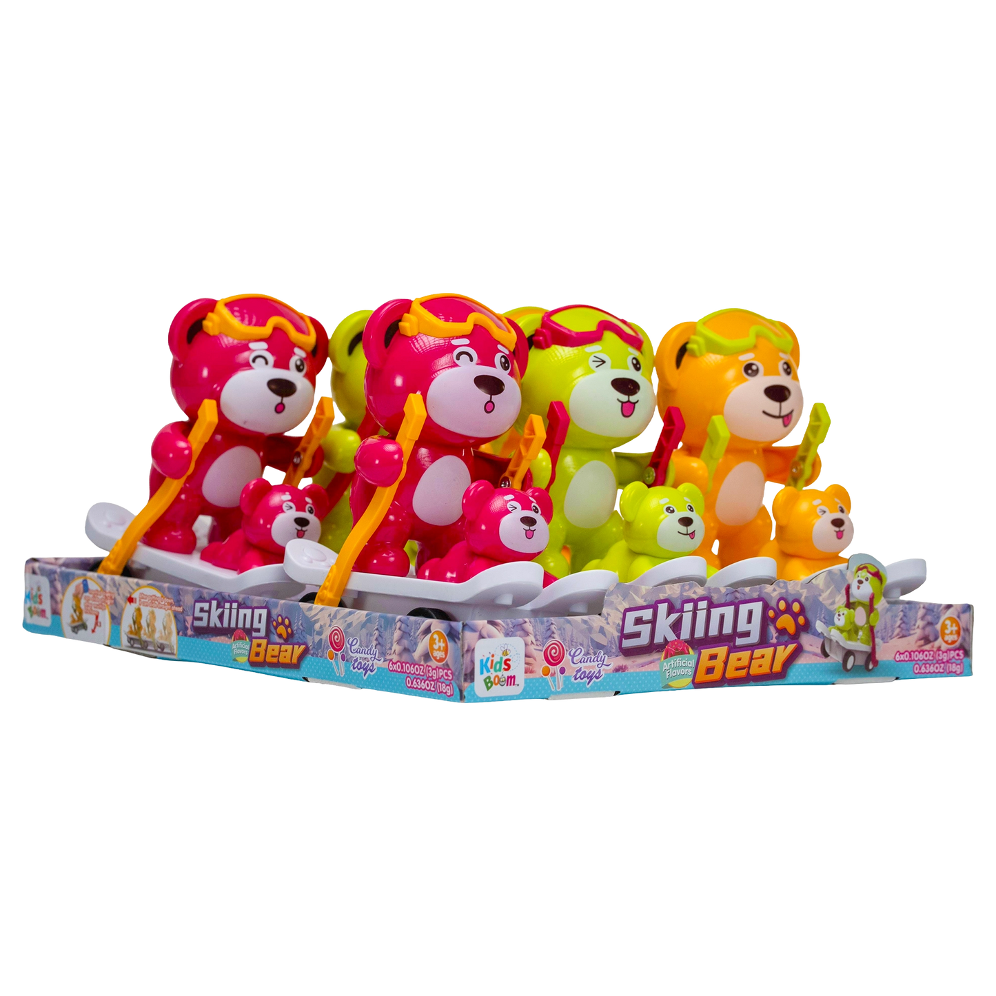 KidsBoom™ Skiing Bear - 6PCS ( 3g Each) | Chill Fun