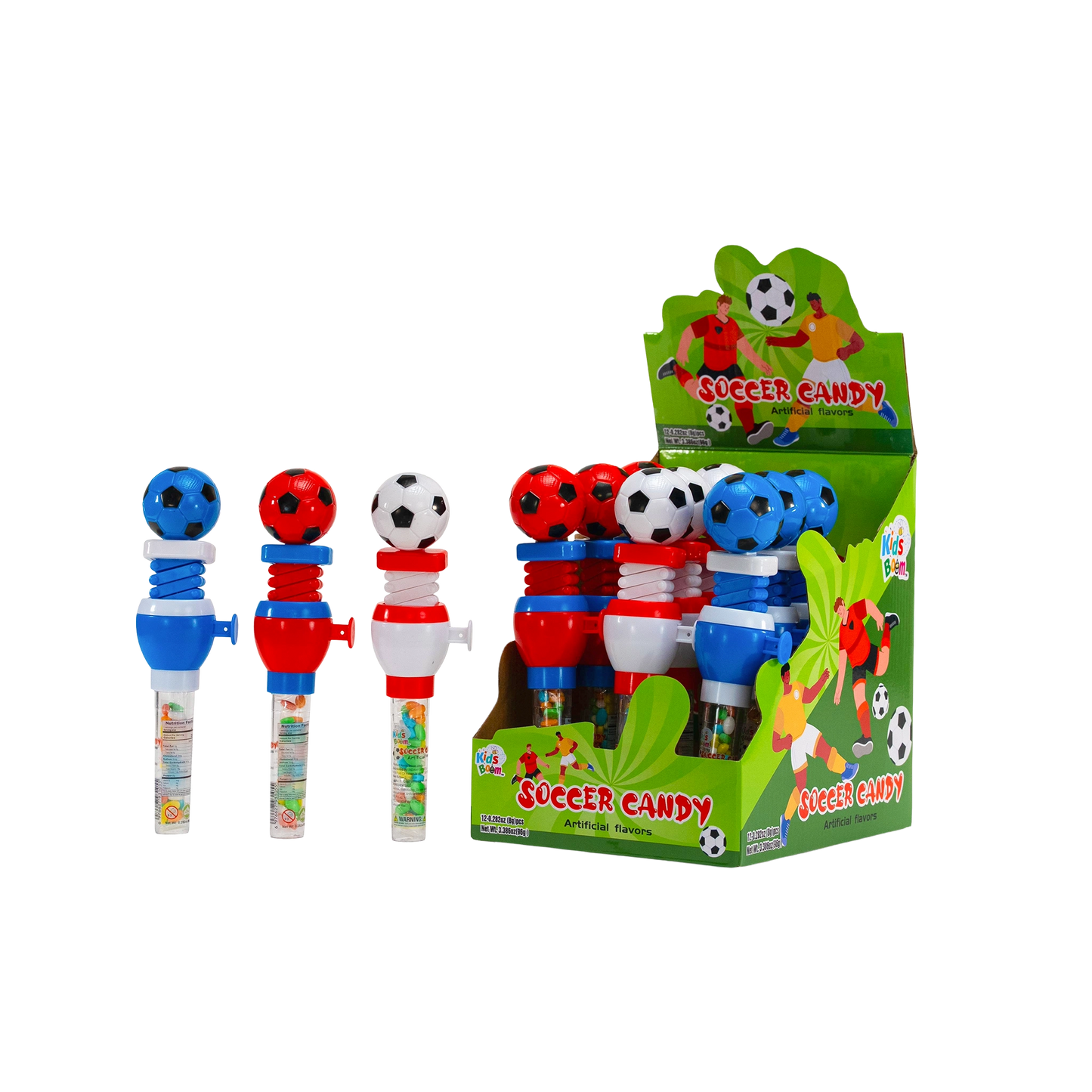 KidsBoom™ Soccer Candy - 12PCS ( 8g Each) | Goal Time Fun