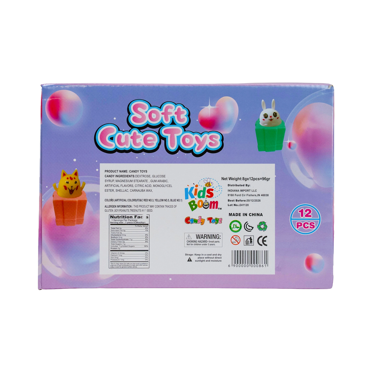 KidsBoom™ Soft Cute Toys - 12PCS (8g Each) | Soft Joy Blast