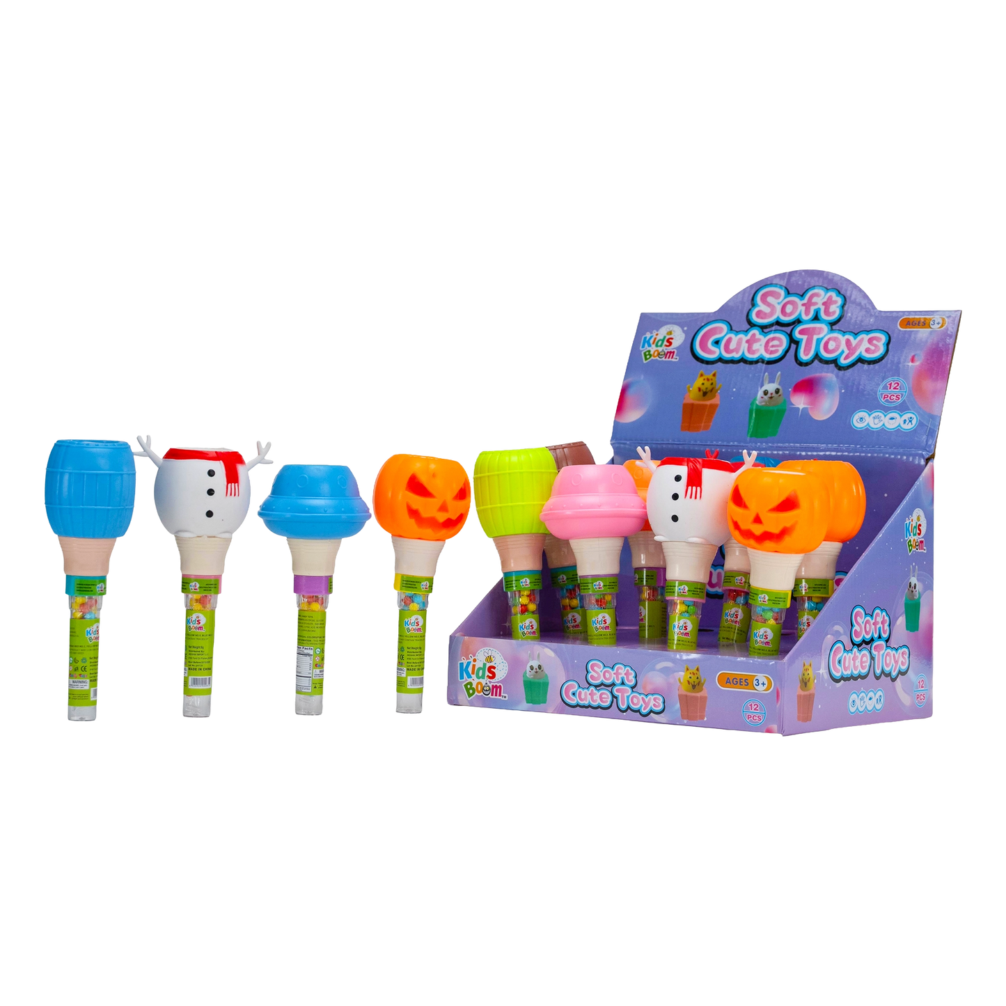 KidsBoom™ Soft Cute Toys - 12PCS (8g Each) | Soft Joy Blast