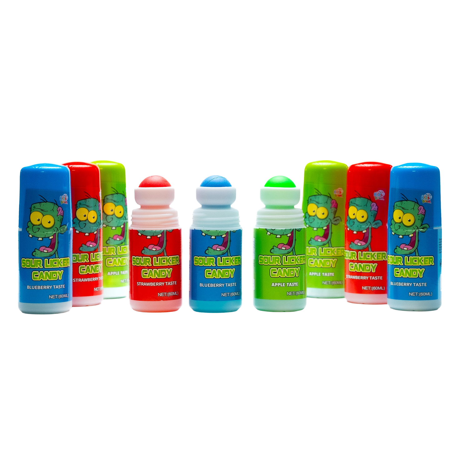 KidsBoom™ Sour Licker Candy - 12PCS (60ML Each) | Zingy Sweet Fun