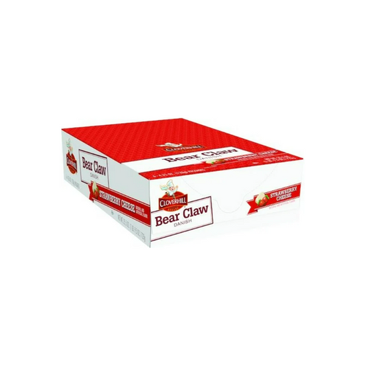 Cloverhill Bakery Bear Claw Danish - Strawberry Cheese - 4.25 oz (6-Pack)