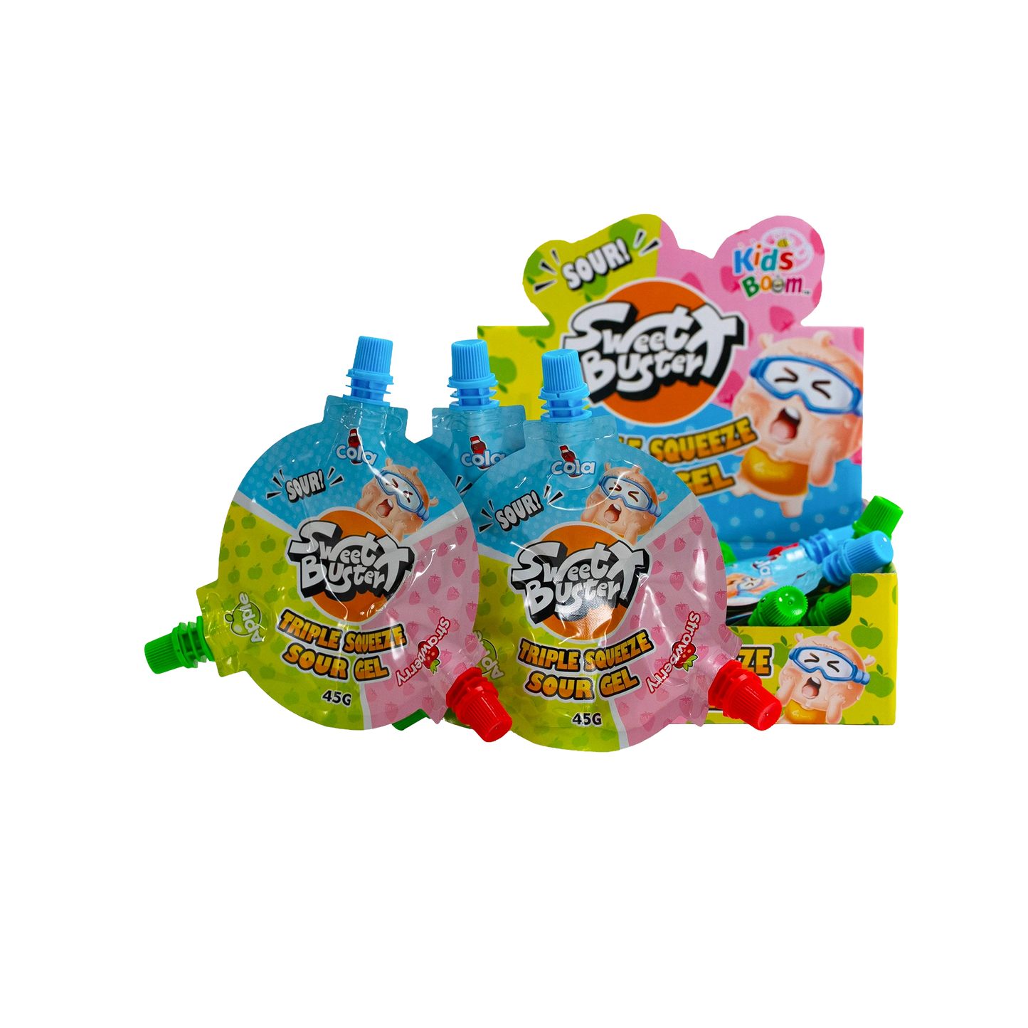 KidsBoom™ Sweet Bustert - 12PCS (45g Each) | Unwrap, Pop, Enjoy the Fun