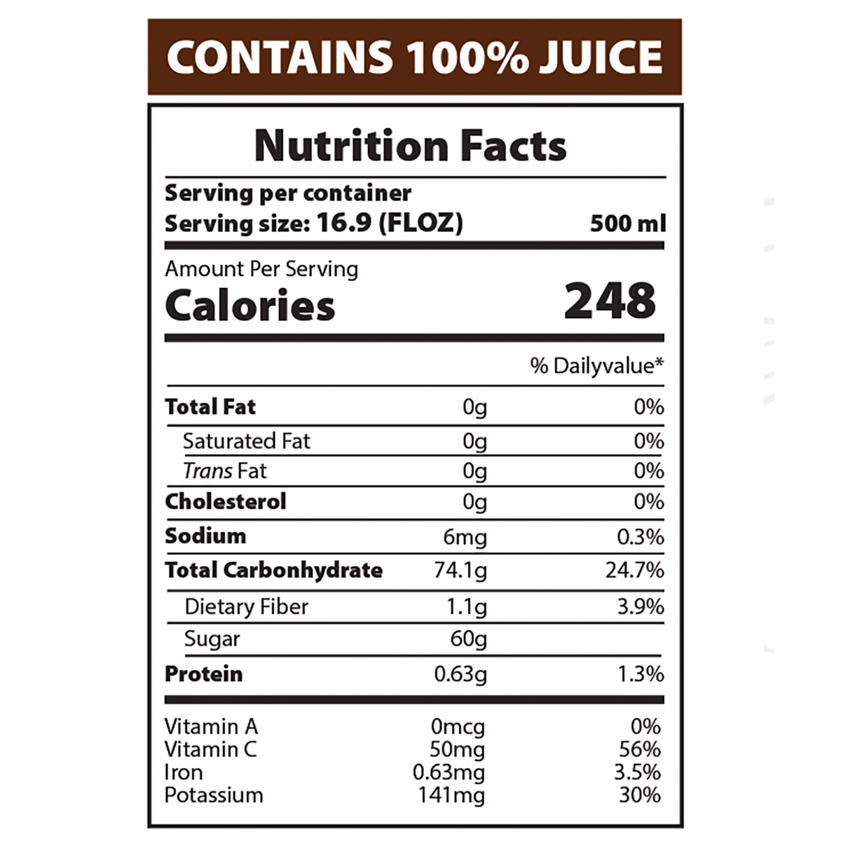 AZRA Tamarind Juice 12 Pack – 100% Tropical Juice – 500ml Cans – Imported from Vietnam