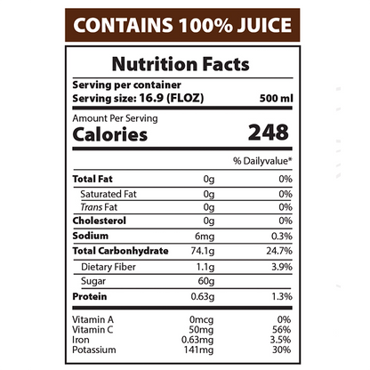 AZRA Tamarind Juice 12 Pack – 100% Tropical Juice – 500ml Cans – Imported from Vietnam
