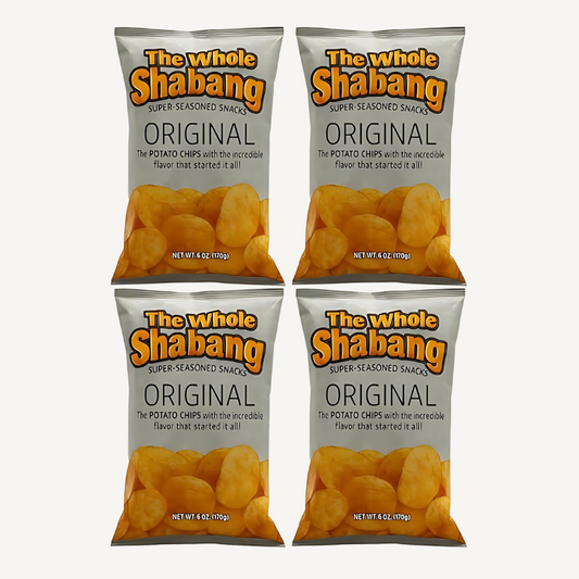 The Whole Shabang® Original Chips 6 oz Bags – 4 Pack Bold Savory Snack Chips