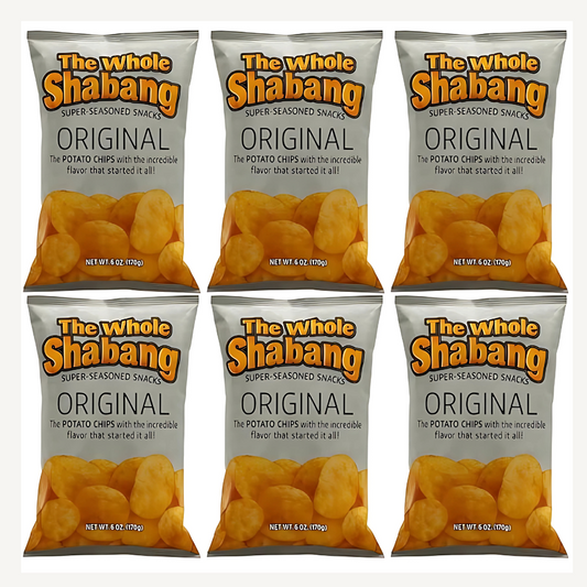The Whole Shabang® Original Chips 6 oz Bags – 6 Pack Bold Savory Snack Chips