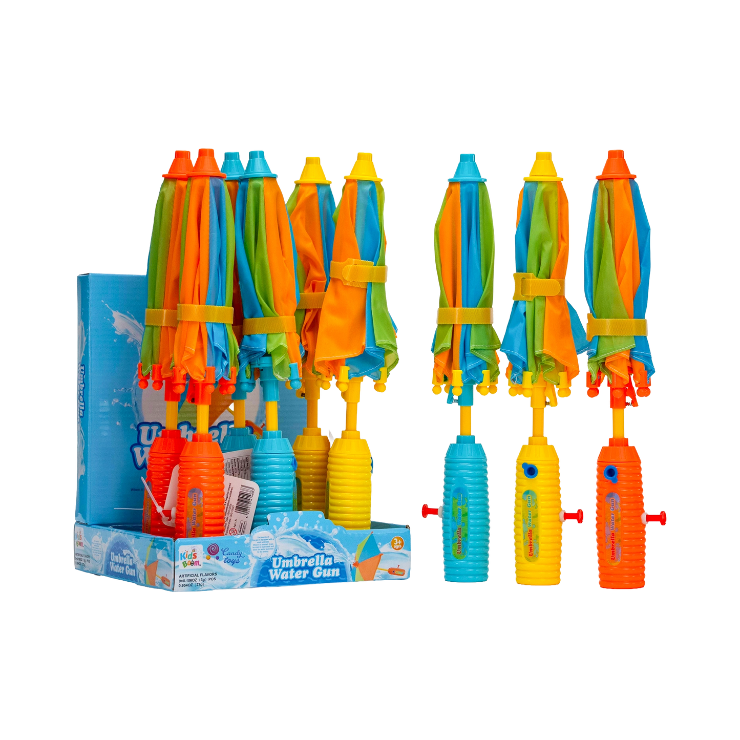 KidsBoom™ Umbrella Water Gun - 9PCS ( 3g Each) | Fun Water Time