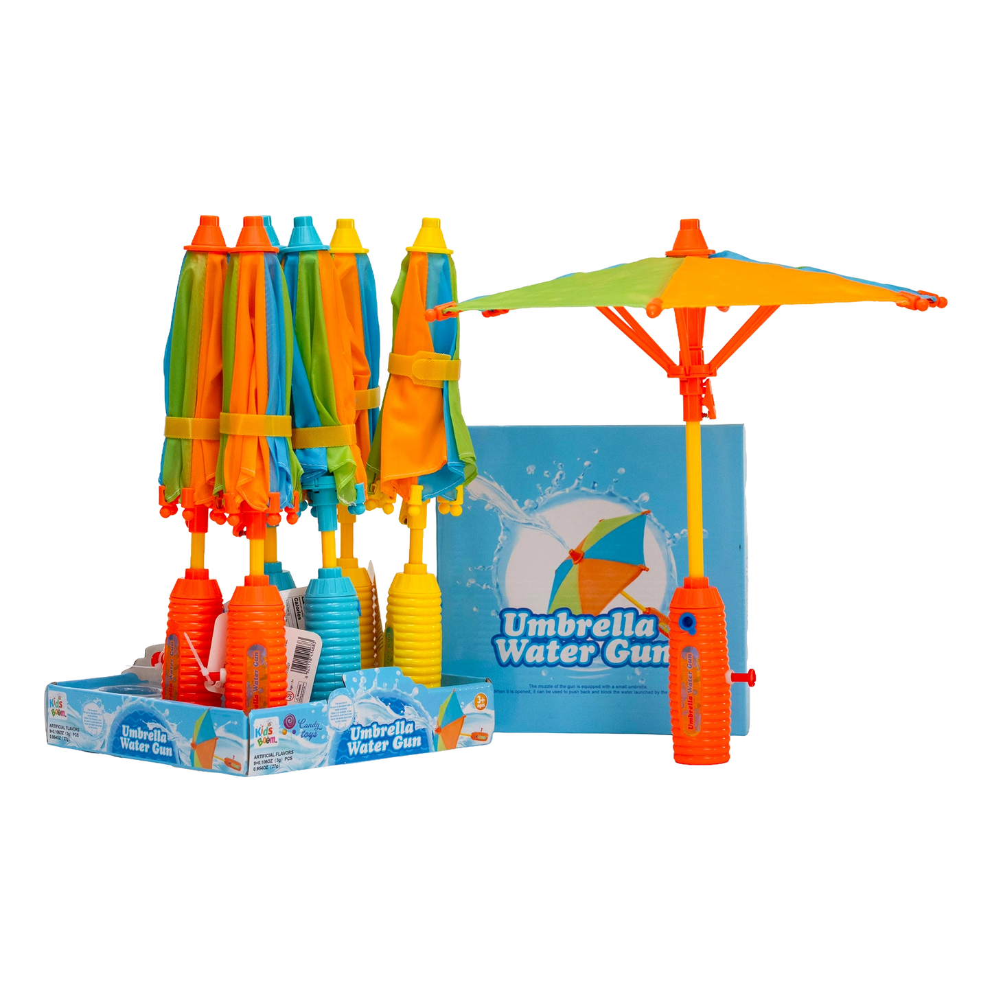 KidsBoom™ Umbrella Water Gun - 9PCS ( 3g Each) | Fun Water Time