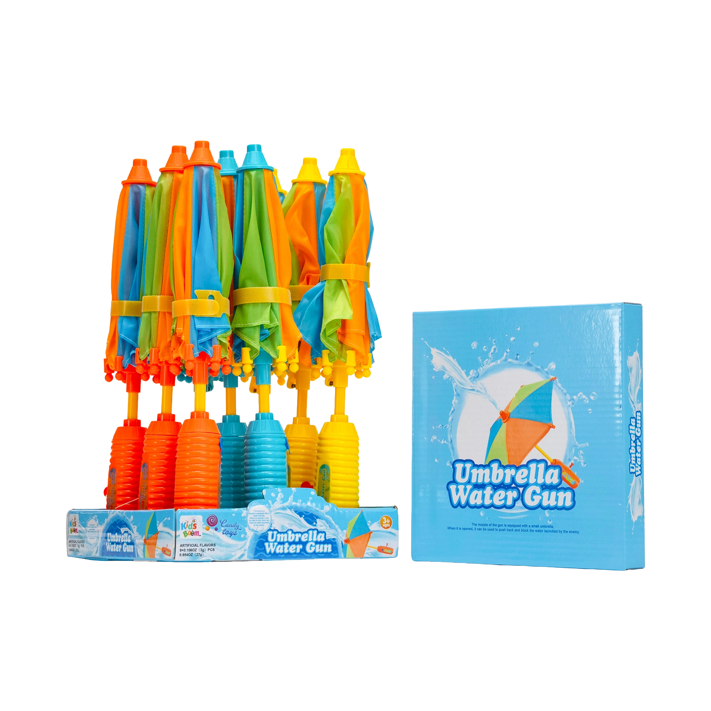 KidsBoom™ Umbrella Water Gun - 9PCS ( 3g Each) | Fun Water Time