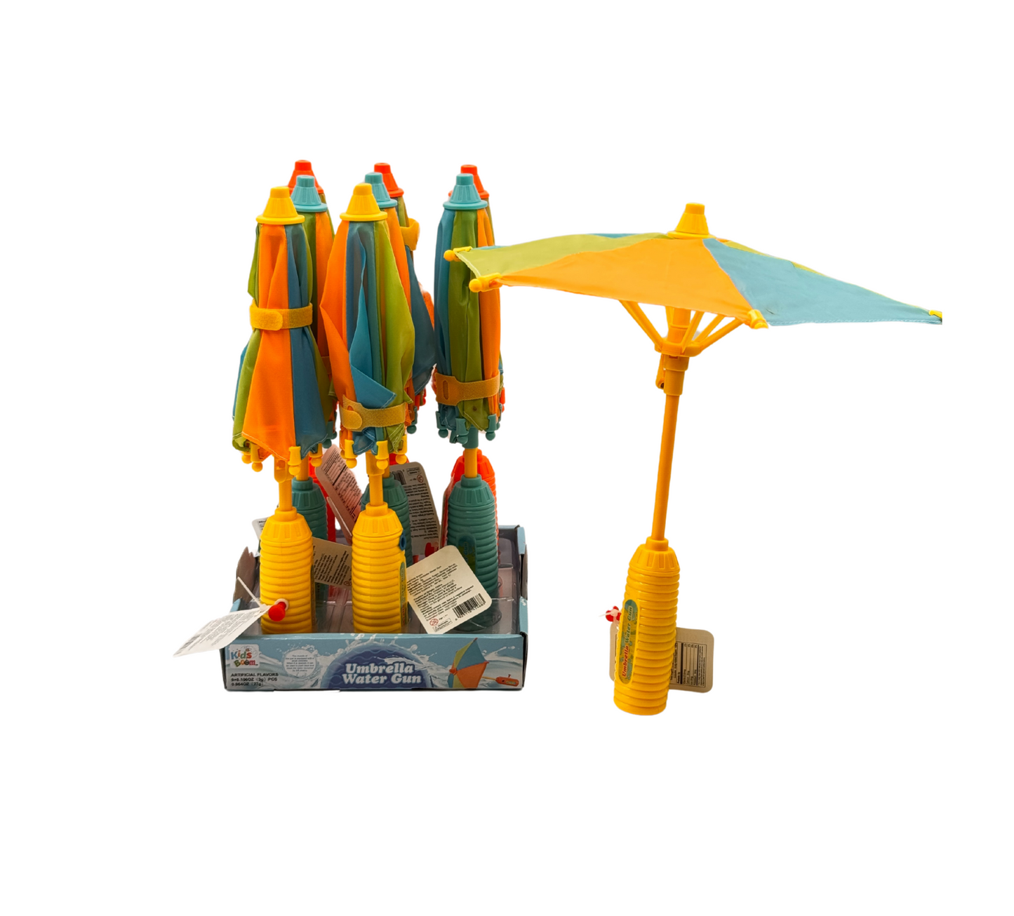 Kids Boom Umbrella Candy with Water Splash Fun – 9-Count Display Box