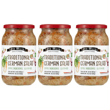 German Salad – 32 oz Glass Jars (3-Pack) | Traditional Old World Style