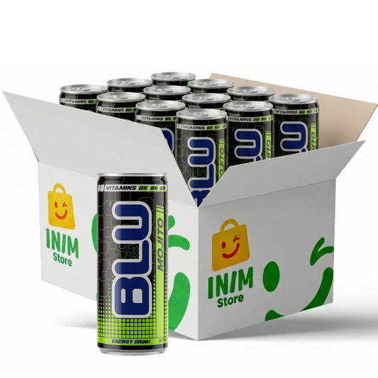 BLU Mojito Energy Drink – 12 Pack, 8.4 fl oz (250 mL) Slim Cans