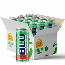BLU Watermelon Energy Drink – 12 Pack, 8.4 fl oz (250 mL) Slim Cans