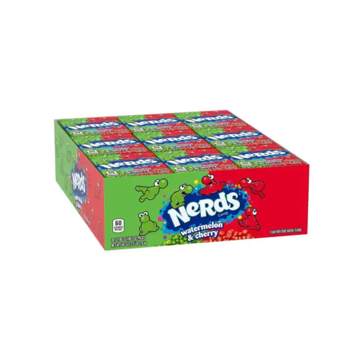 Nerds Watermelon & Cherry Candy Pack - 36 Count.