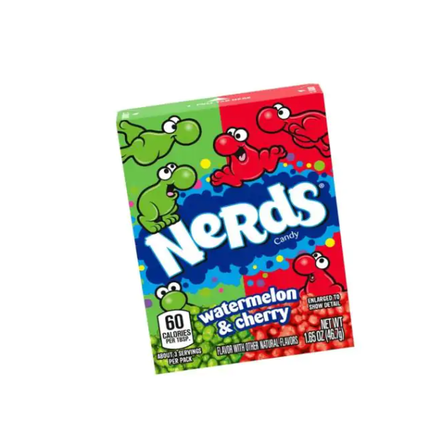 Nerds Candy – Watermelon & Cherry Flavor (36 Boxes, 1.65 oz each)