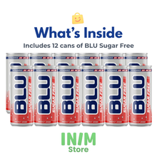 BLU Sugar Free Energy Drink – 12 Pack, 8.4 fl oz (250 mL) Slim Cans