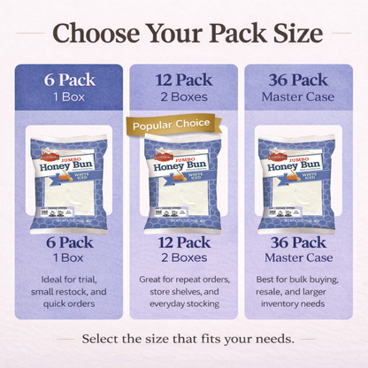 Cloverhill Jumbo Honey Bun White Iced