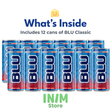 BLU Classic Energy Drink – 12 Pack, 8.4 fl oz (250 mL) Slim Cans