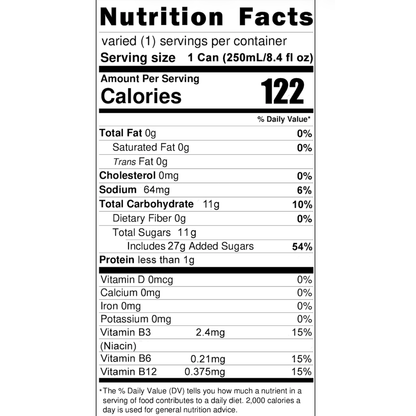 BLU BLUDAY Energy Drink – 12 Pack, 8.4 fl oz (250 mL) Slim Cans