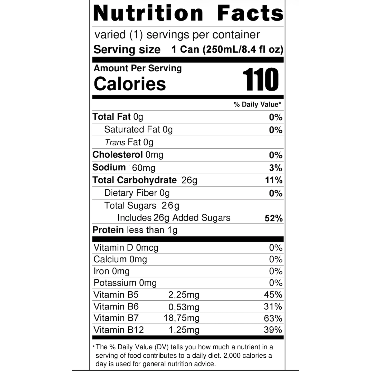 BLU Grape Energy Drink – 12 Pack, 8.4 fl oz (250 mL) Slim Cans