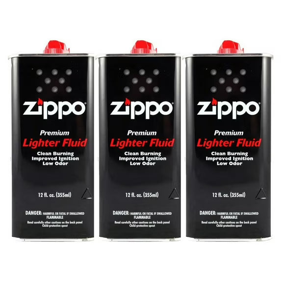 Zippo Lighter Fluid 12oz – Reliable Performance &amp; Original Quality (3-Pack)