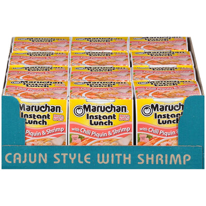 Maruchan Instant Lunch – Chili Piquin & Shrimp Flavor (2.25 oz, 12-Pack)