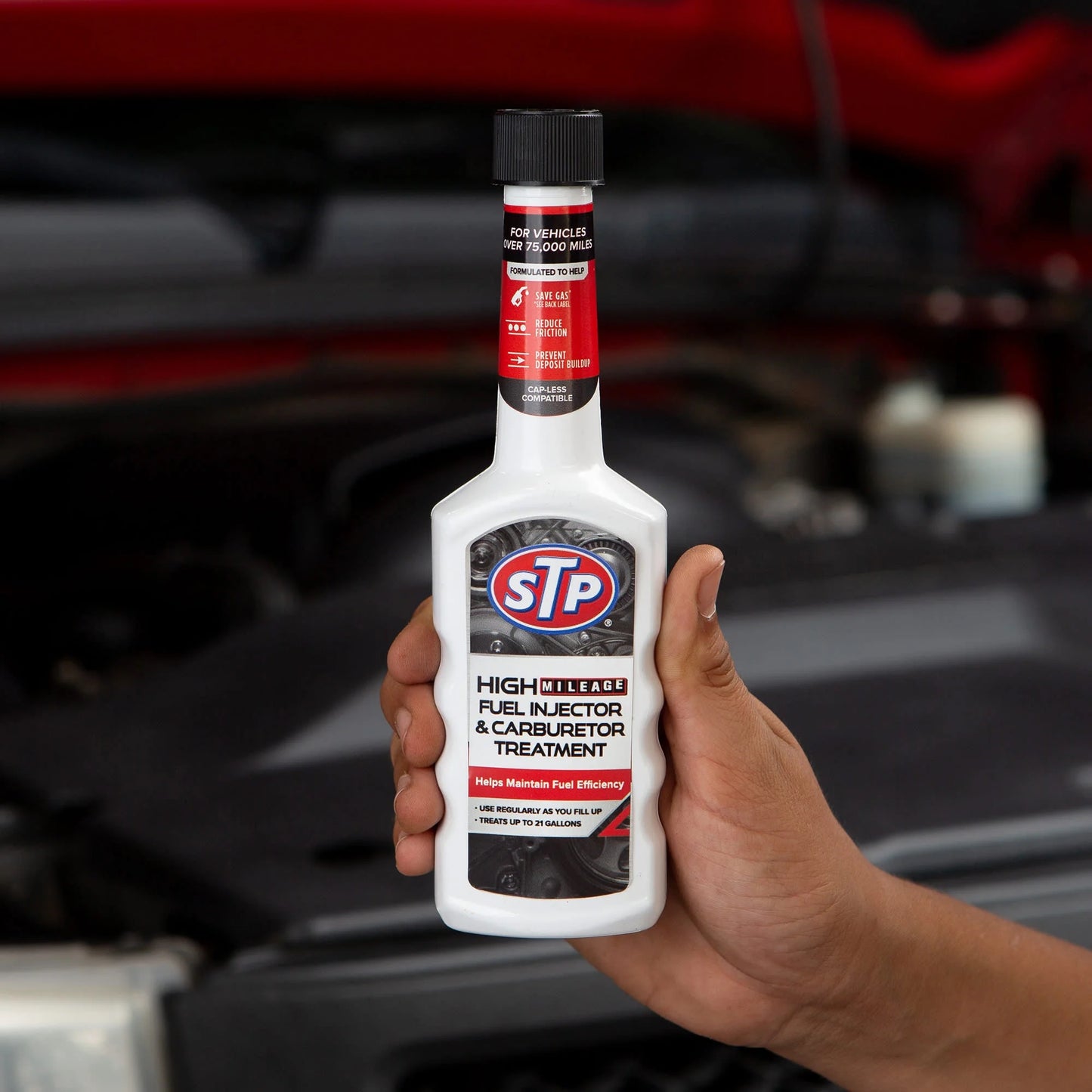 2 pack STP High Mileage Fuel Injector Cleaner and Carburetor Cleaner