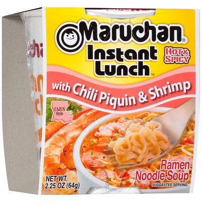 Maruchan Instant Lunch – Chili Piquin & Shrimp Flavor (2.25 oz, 12-Pack)